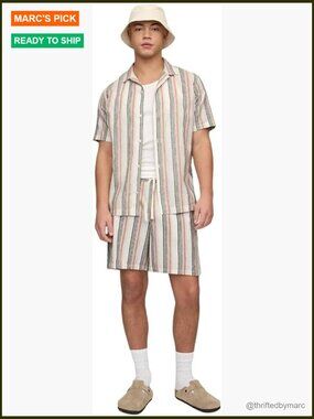 Men's 7-Inch Linen Shorts Flat Front Comfortable Fit Everyday Wear